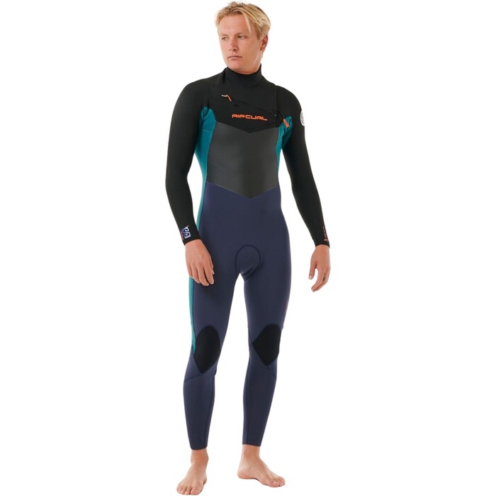 2024 Rip Curl Mens Dawn Patrol 3/2mm Chest Zip Wetsuit 158MFS - Purple Night